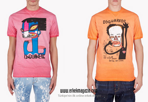 Dsquared2 2015 İlkbahar-Yaz Erkek Koleksiyonu Tişörtler